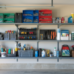 Une étagère de garage