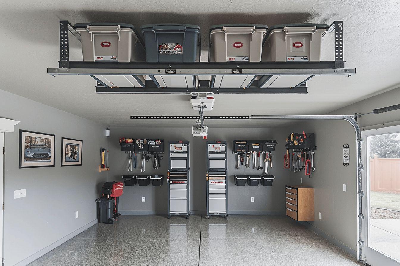 Rangement garage plafond : solutions de stockage suspendu pour optimiser l'espace